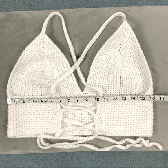 Handmade Crochet Crop Top - Picture 4 of 7